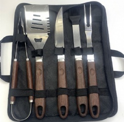 5-Piece BBQ Tool Set with Oxford Bag