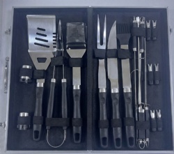 18-Piece BBQ Grill Tool Kit with Aluminum Case