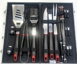 18-Piece BBQ Grill Tool Set with Aluminum Case