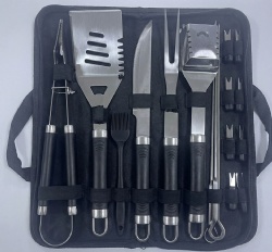 18-Piece BBQ Tool Set - Stainless Steel Grill Accessories