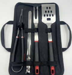7-Piece BBQ Tool Set - Stainless Steel Grilling Accessories with Carrying Case