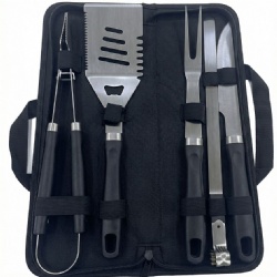 8-Piece BBQ Tool Set with Stainless Steel Grilling Utensils