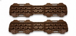 ObsidianGrip Off-Road Traction Boards, 10-ton in Dark Brown